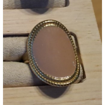 Bague ovale taupe